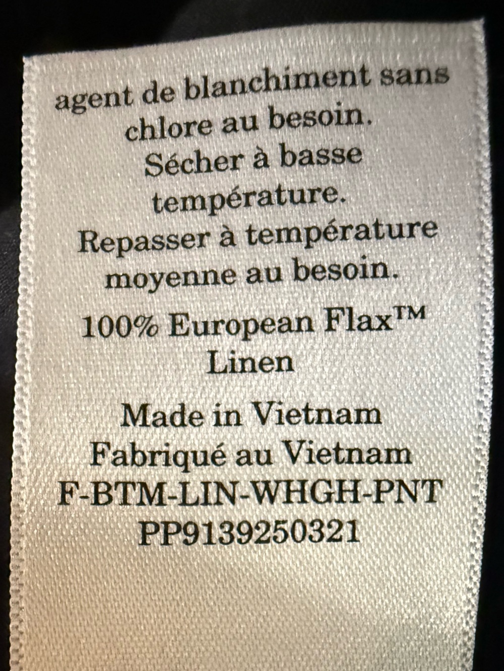 Everlane The Linen Way-High Drape Pant Black 100% European Flax Linen Size 0 - Picture 12 of 16